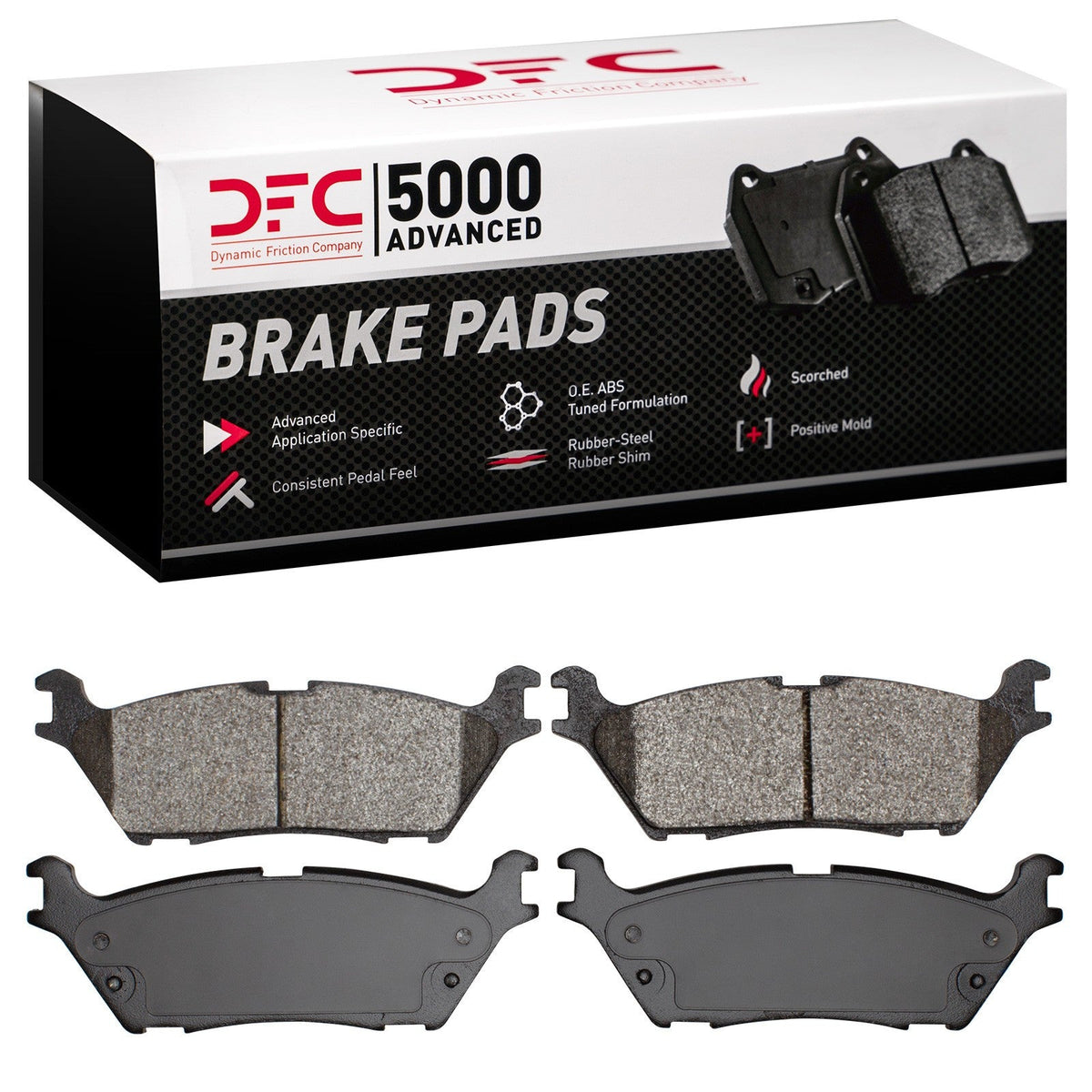 DFC 18-20 Ford F-150 4WD Rear 5000 Advanced Semi Metallic Brake Pads