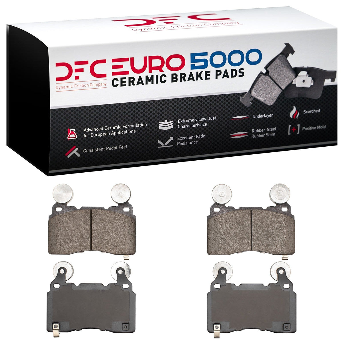 DFC 10-15 Chevrolet Camaro Front Euro 5000 Ceramic Brake Pads