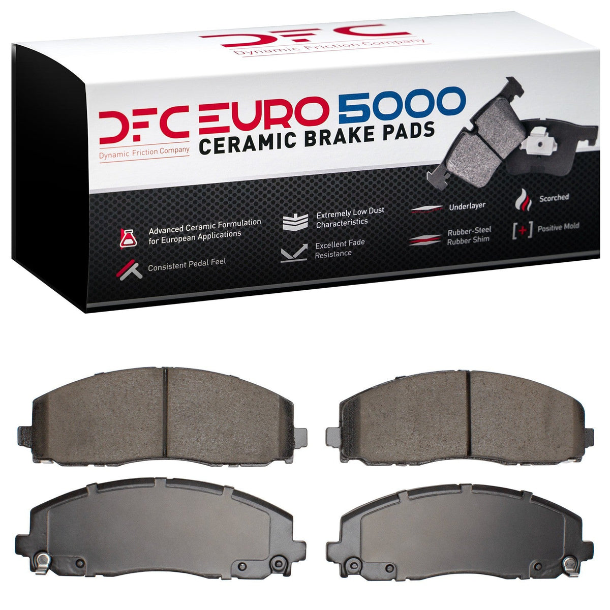 DFC 12-25 Chrysler Town & Country Front Euro 5000 Ceramic Brake Pads