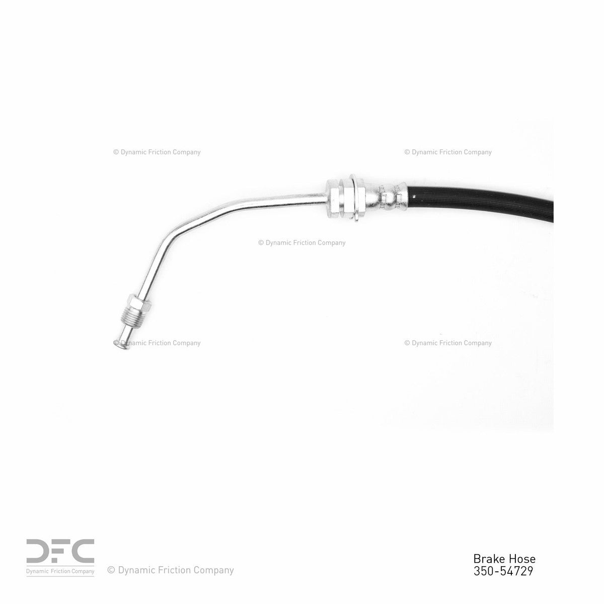 DFC 80-83 Ford B700 Bus Chassis (w/Front Drum Brakes) Fr L Up Brake Hose