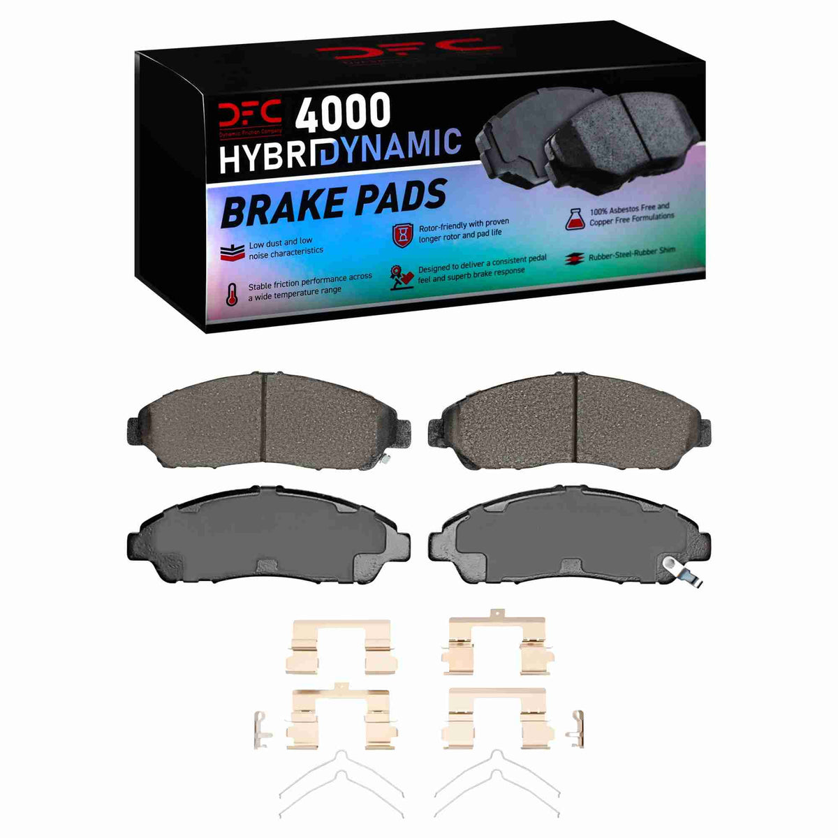 DFC 07-25 Acura RLX Front 4000 HybriDynamic Brake Pads and Hardware Kit