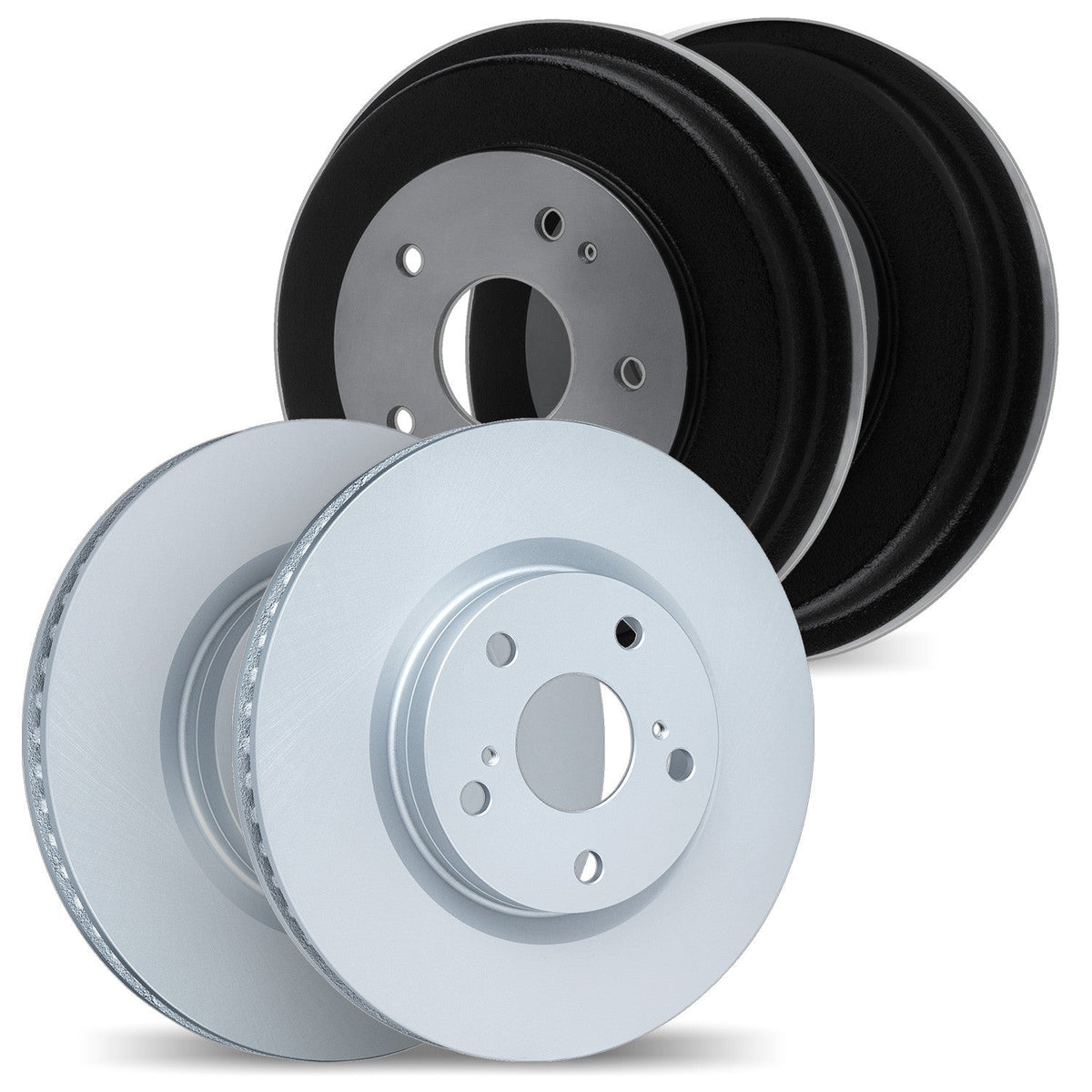 DFC 97-05 Buick Century Front & Rear Geospec Rotors includes Drums