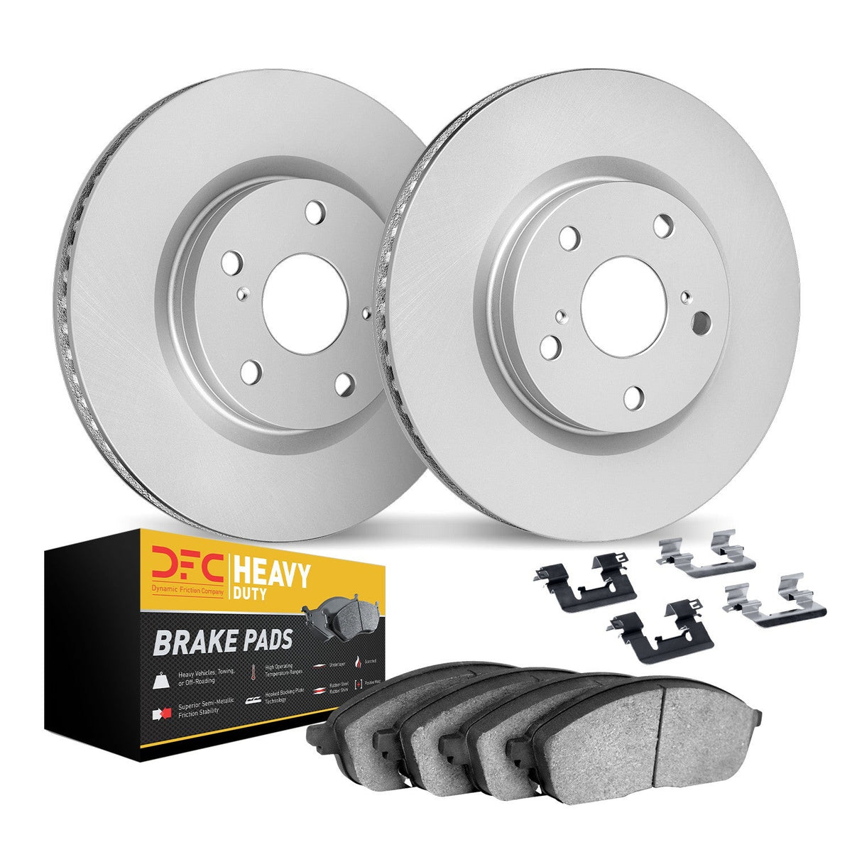 DFC 63-82 Chevrolet Camaro Front Geospec Rotors with Heavy Duty Brake Pads w/Hardware