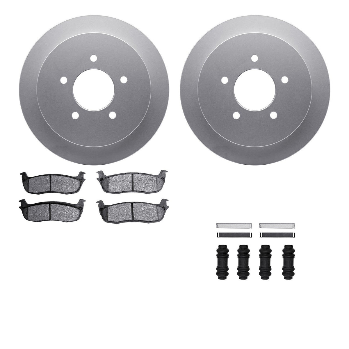 DFC 97-04 Ford Expedition Rear Geospec Rotors with Heavy Duty Brake Pads w/Hardware