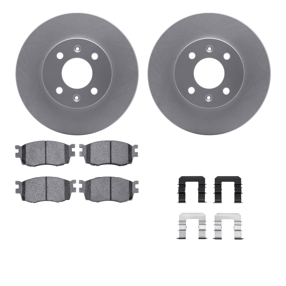 DFC 06-12 Dodge Attitude Front Geospec Rotors with 5000 Advanced Brake Pads w/Hardware