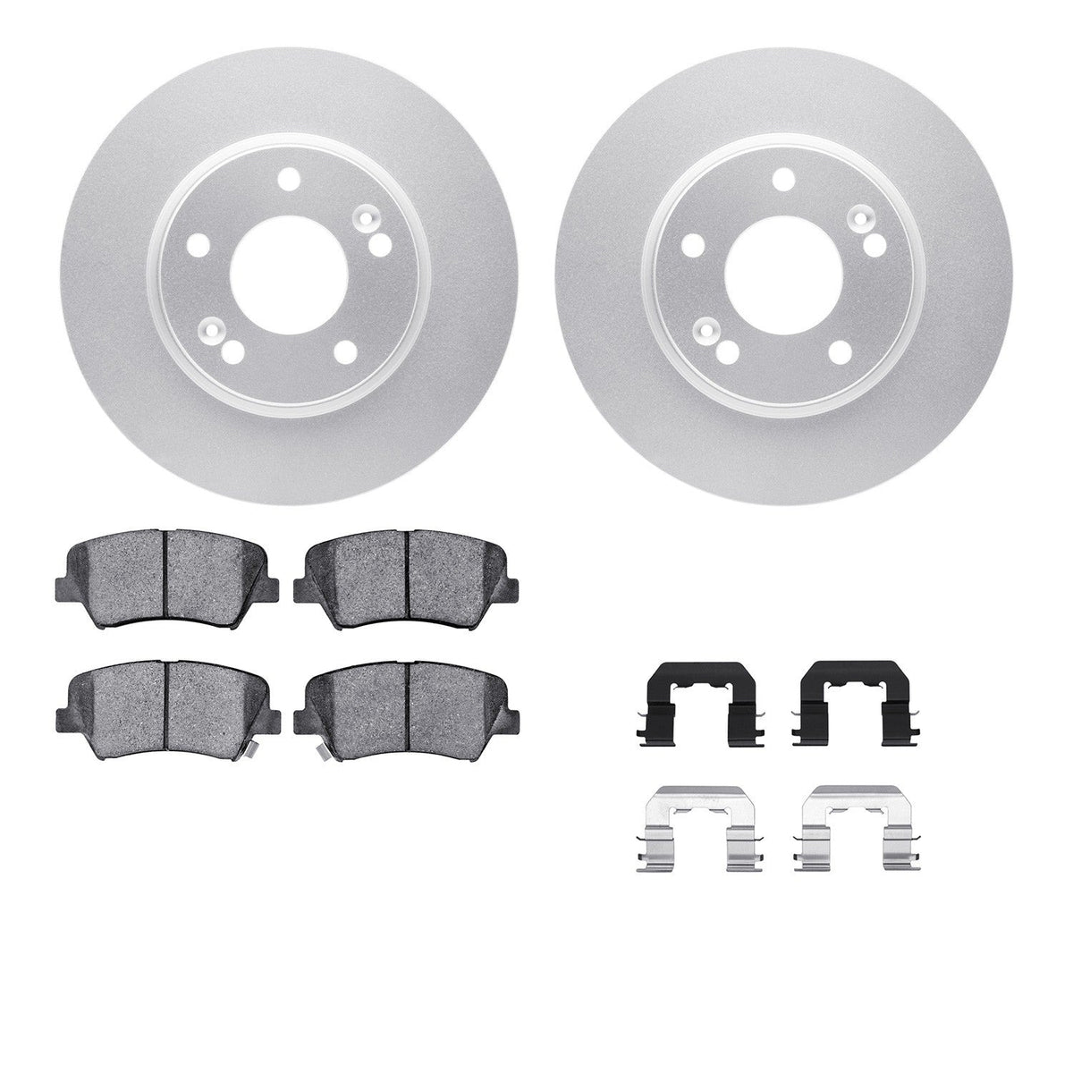 DFC 11-16 Hyundai Elantra Front Geospec Rotors with 5000 Advanced Brake Pads w/Hardware