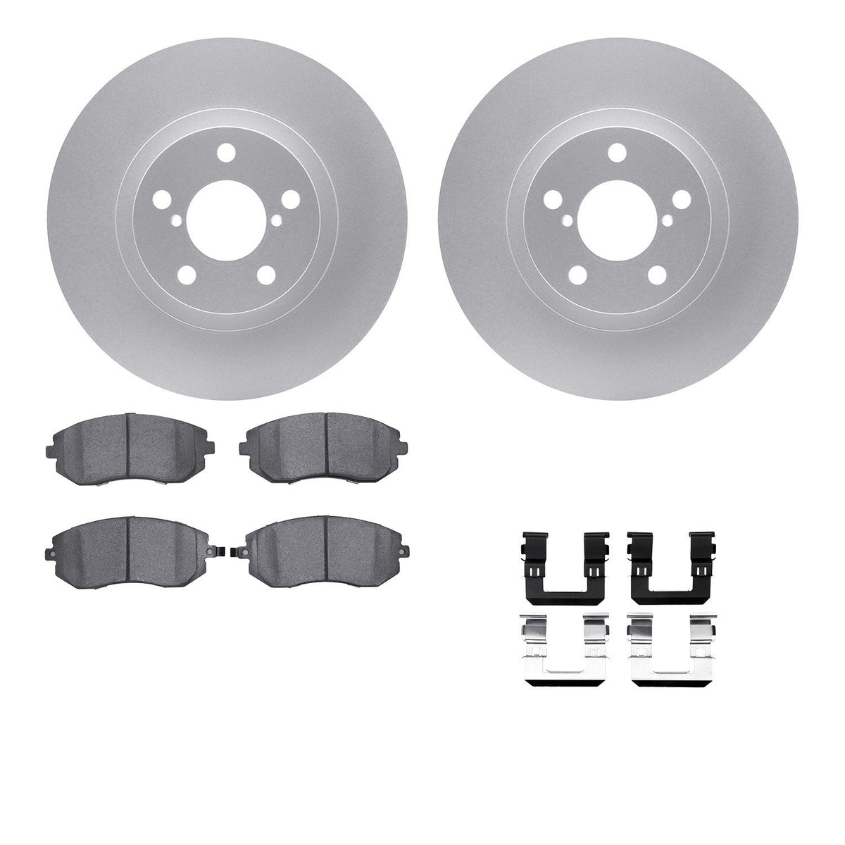 DFC 02-10 Saab 9-2X Front Geospec Rotors with 5000 Advanced Brake Pads w/Hardware