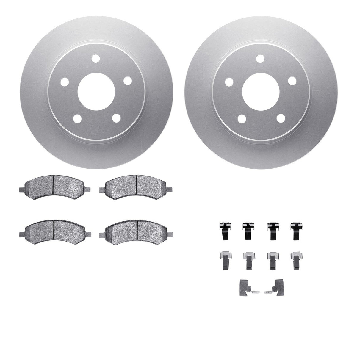 DFC 06-24 Chrysler Aspen Front Geospec Rotors with 5000 Advanced Brake Pads w/Hardware