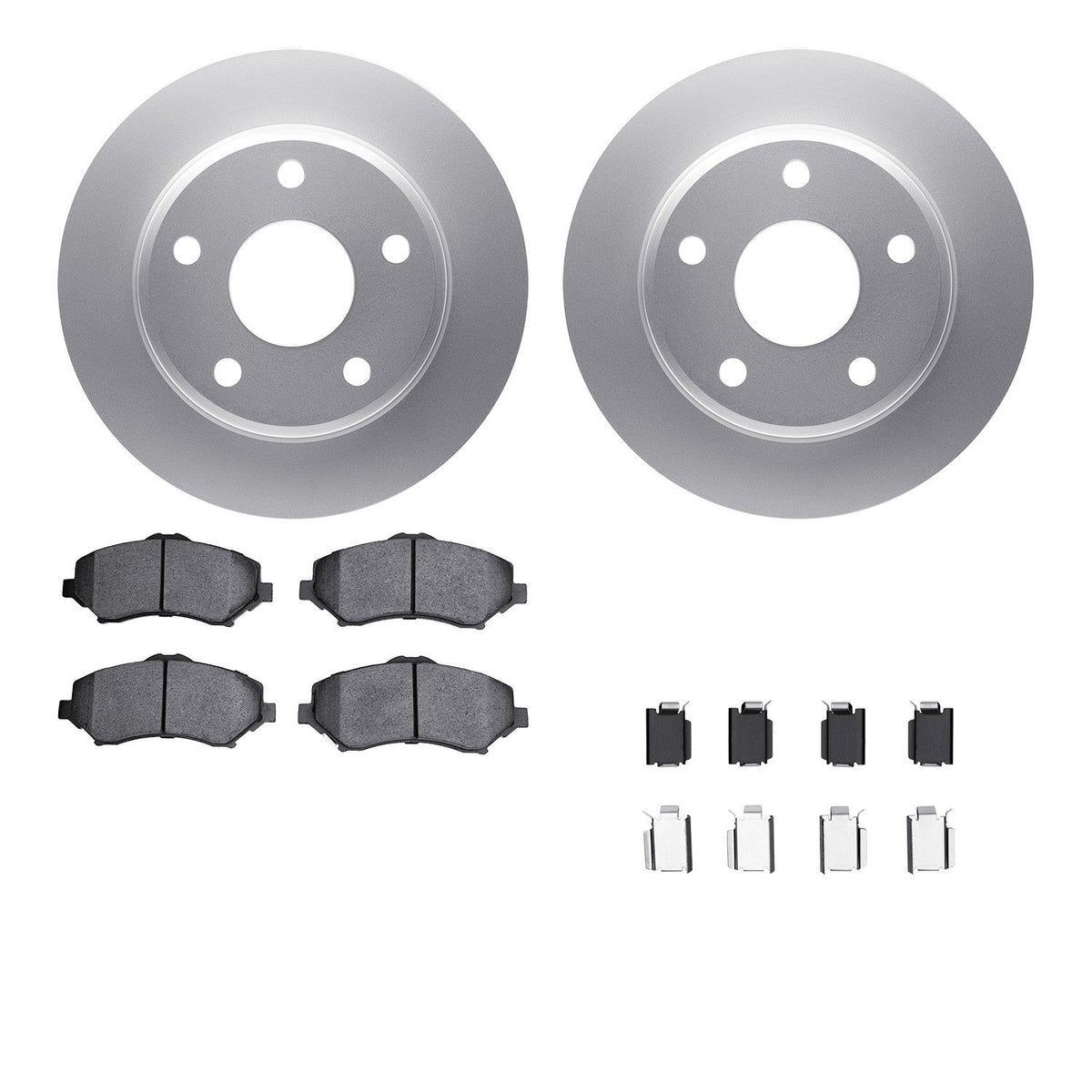 DFC 09-16 Chrysler Town & Country (Van) Front Geospec Rotors with 5000 Advanced Pads w/Hardware