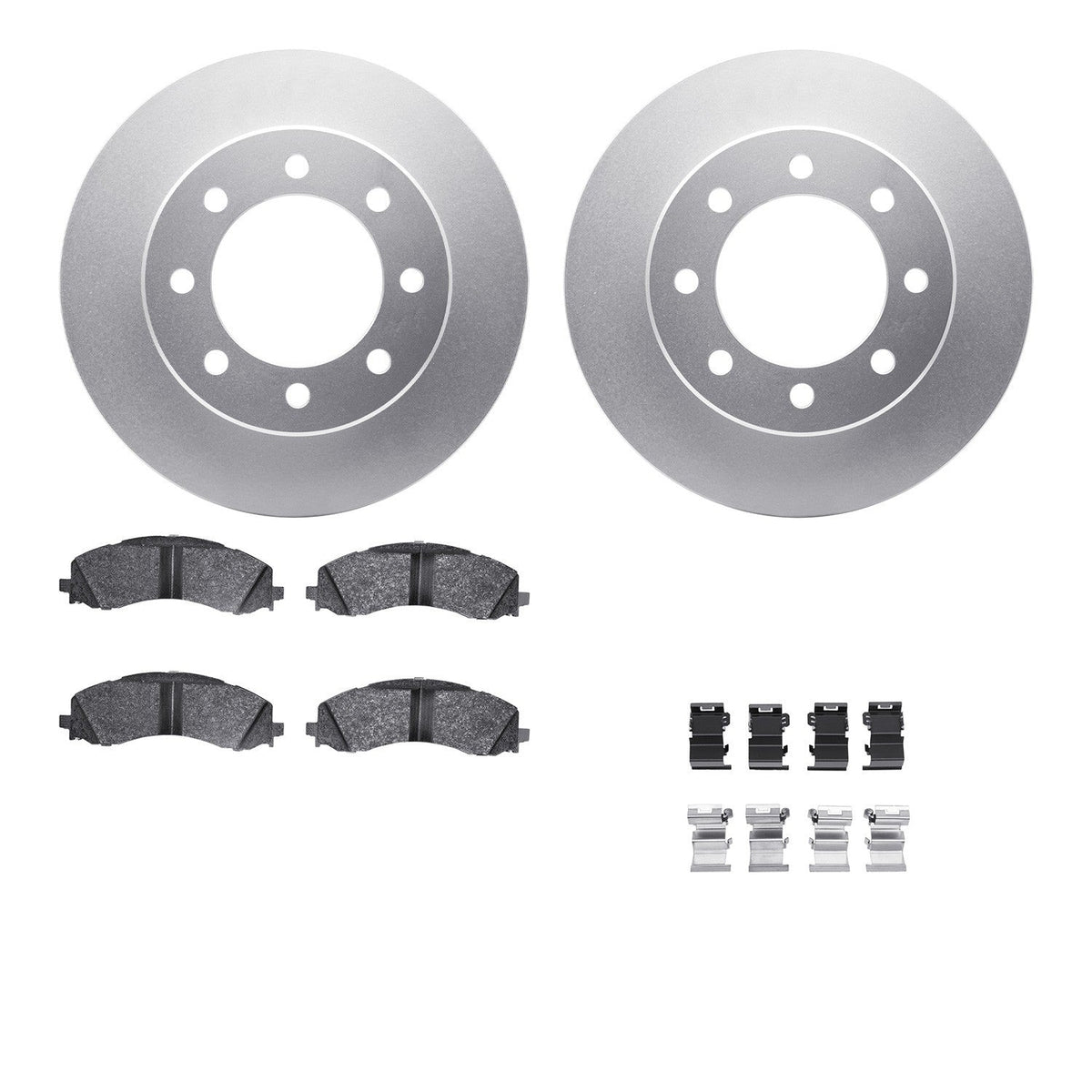DFC 19-25 Ram 3500 Front Geospec Rotors with 5000 Advanced Brake Pads w/Hardware