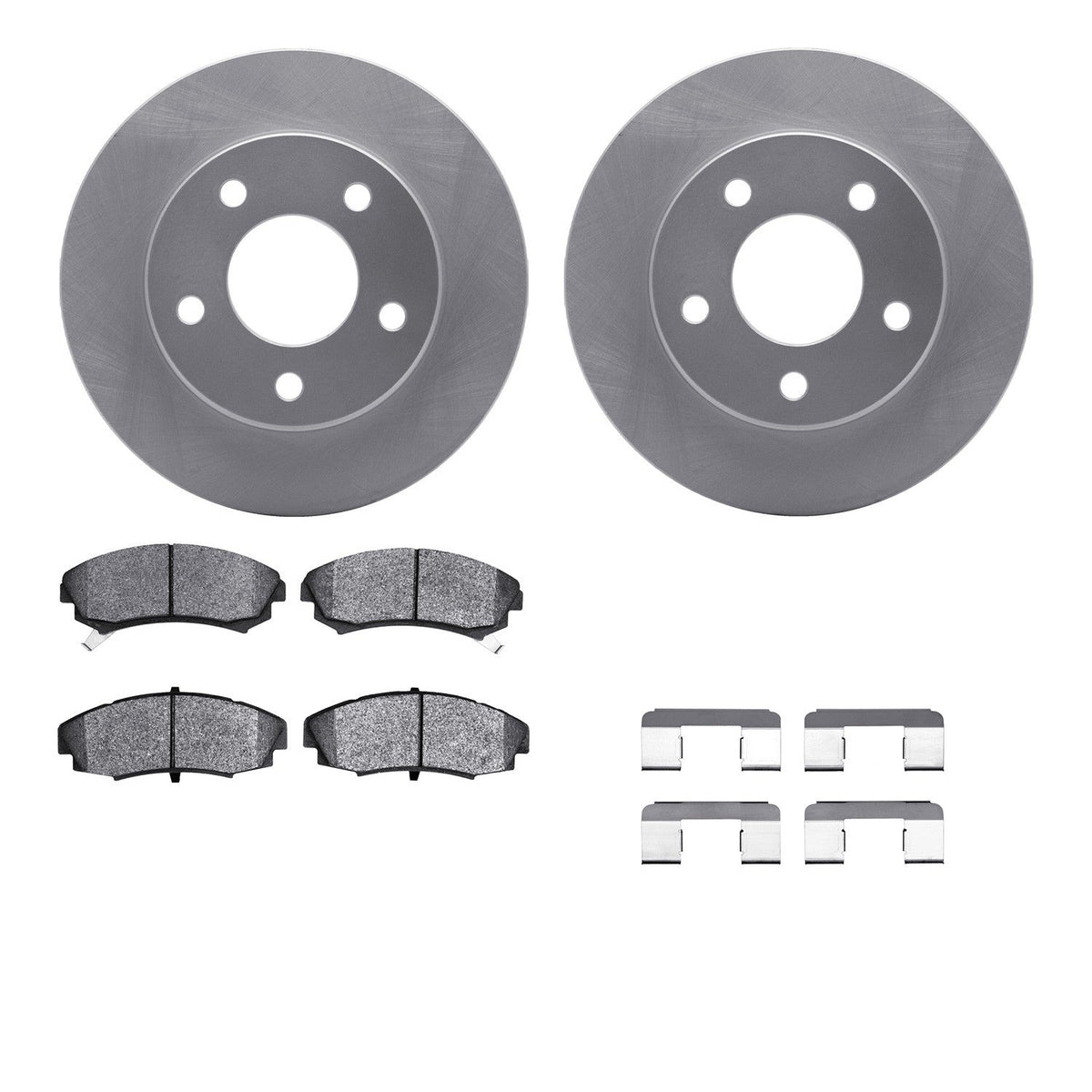 DFC 86-92 Buick Reatta Front Geospec Rotors with 5000 Advanced Brake Pads w/Hardware