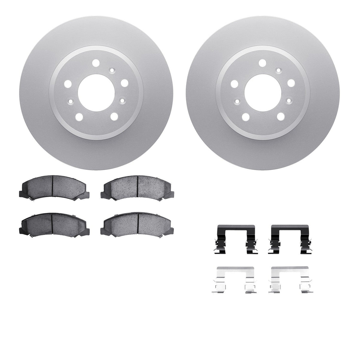 DFC 06-16 Buick Lucerne Front Geospec Rotors with 5000 Advanced Brake Pads w/Hardware