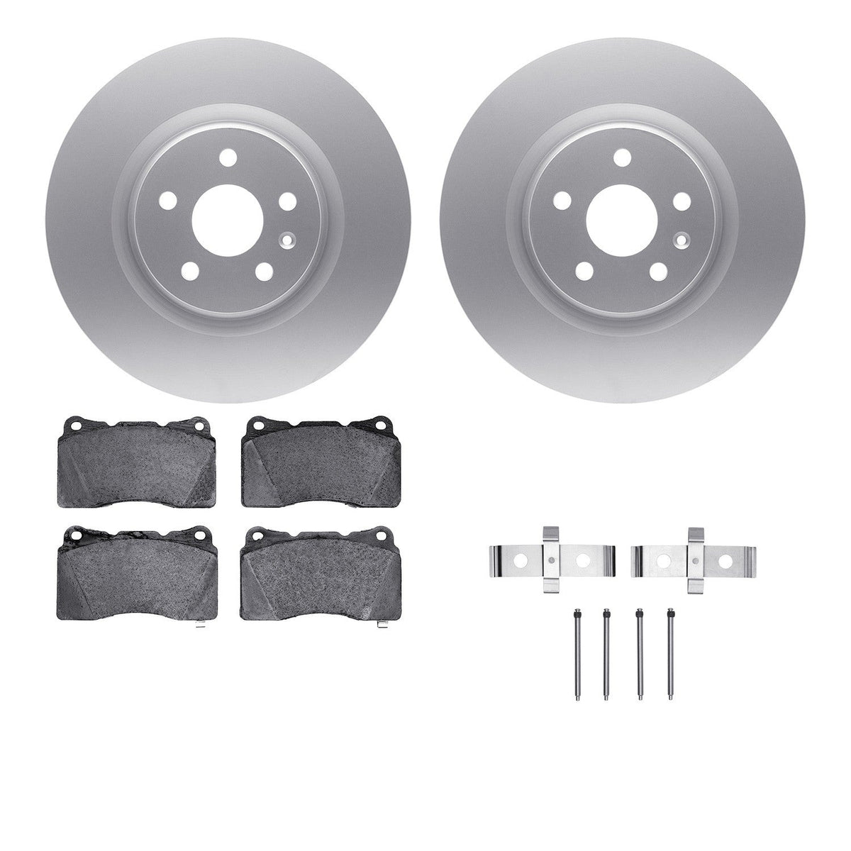 DFC 12-13 Buick Regal Front Geospec Rotors with 5000 Advanced Brake Pads w/Hardware
