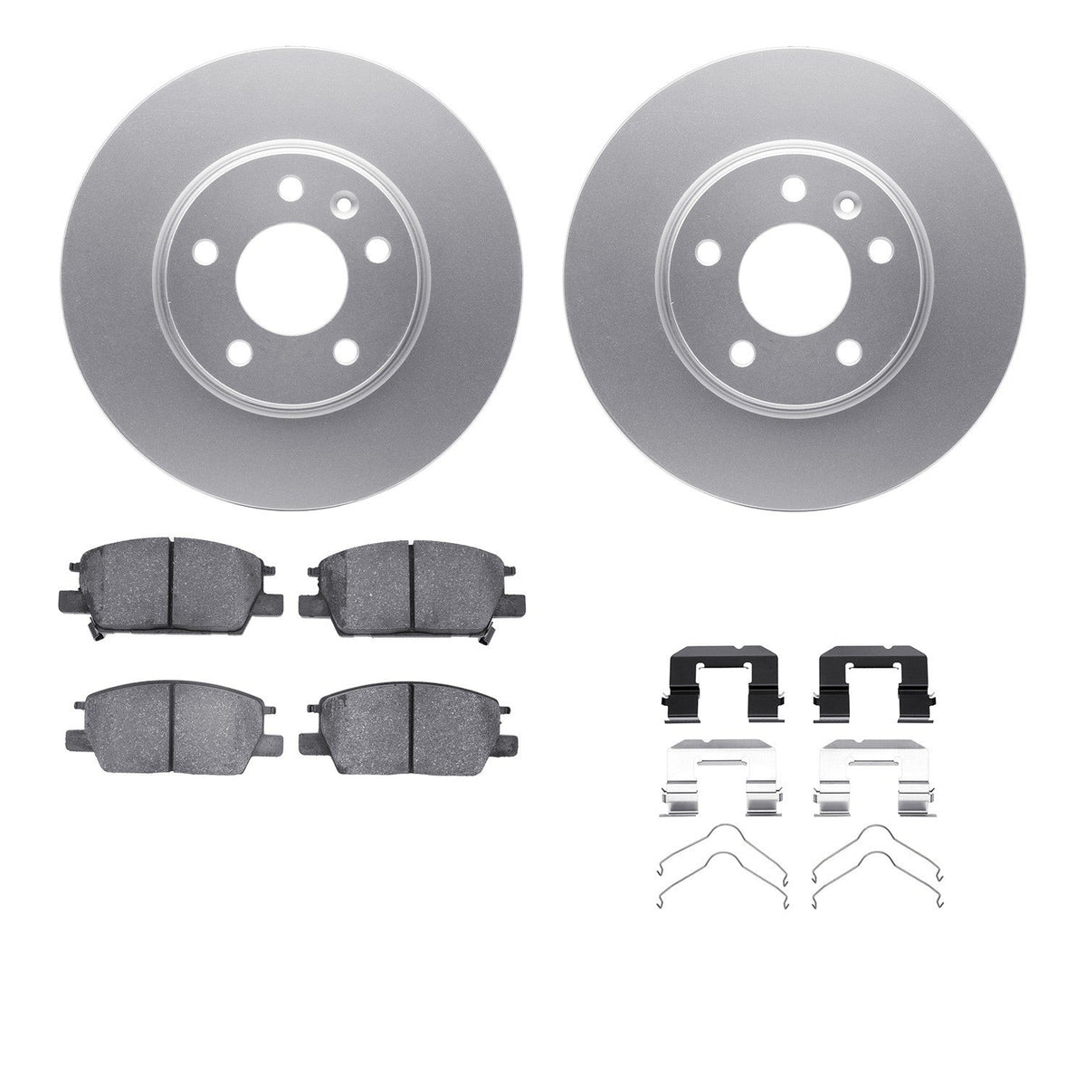 DFC 16-20 Buick LaCrosse Front Geospec Rotors with 5000 Advanced Brake Pads w/Hardware