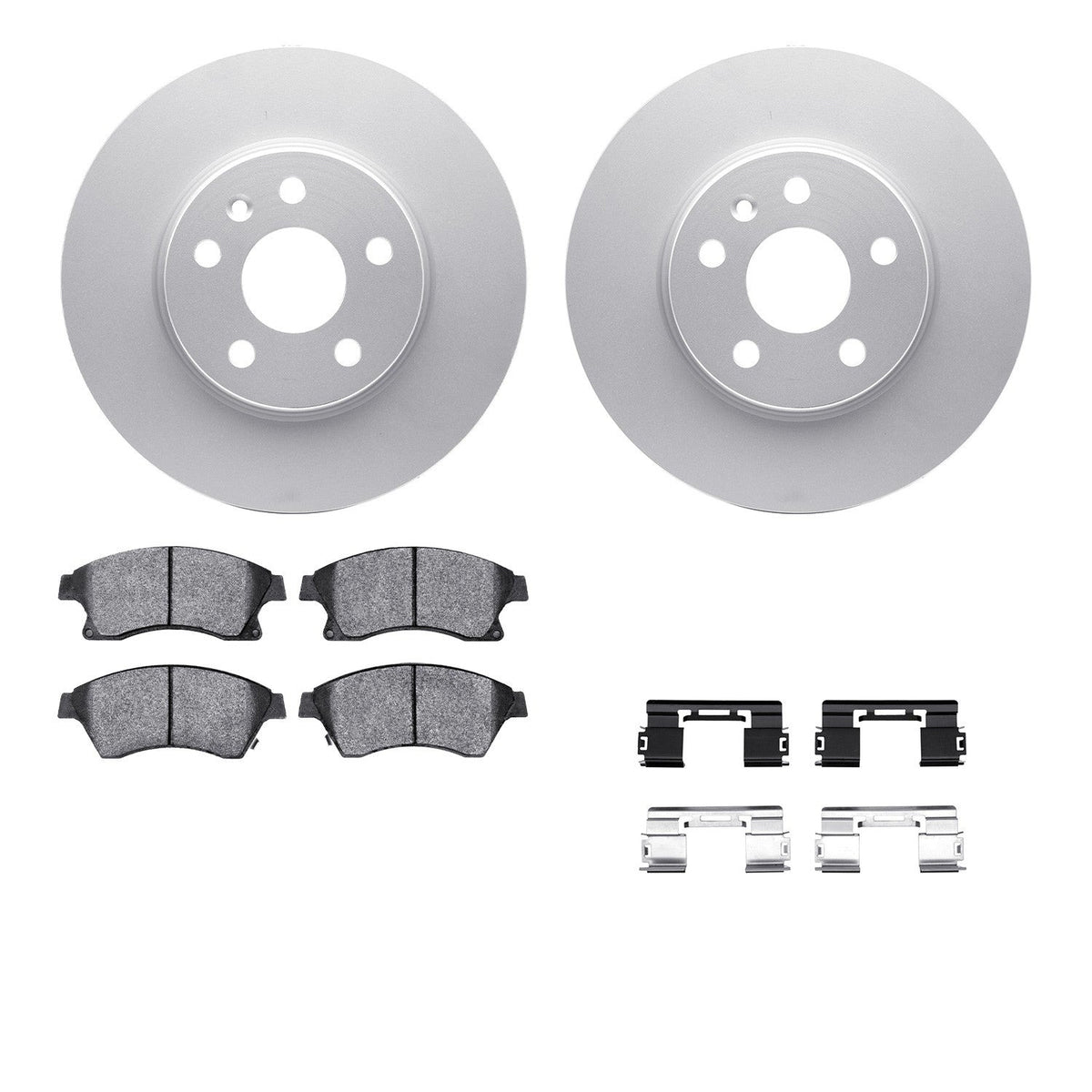 DFC 11-17 Chevrolet Cruze Limited Front Geospec Rotors with 5000 Advanced Brake Pads w/Hardware