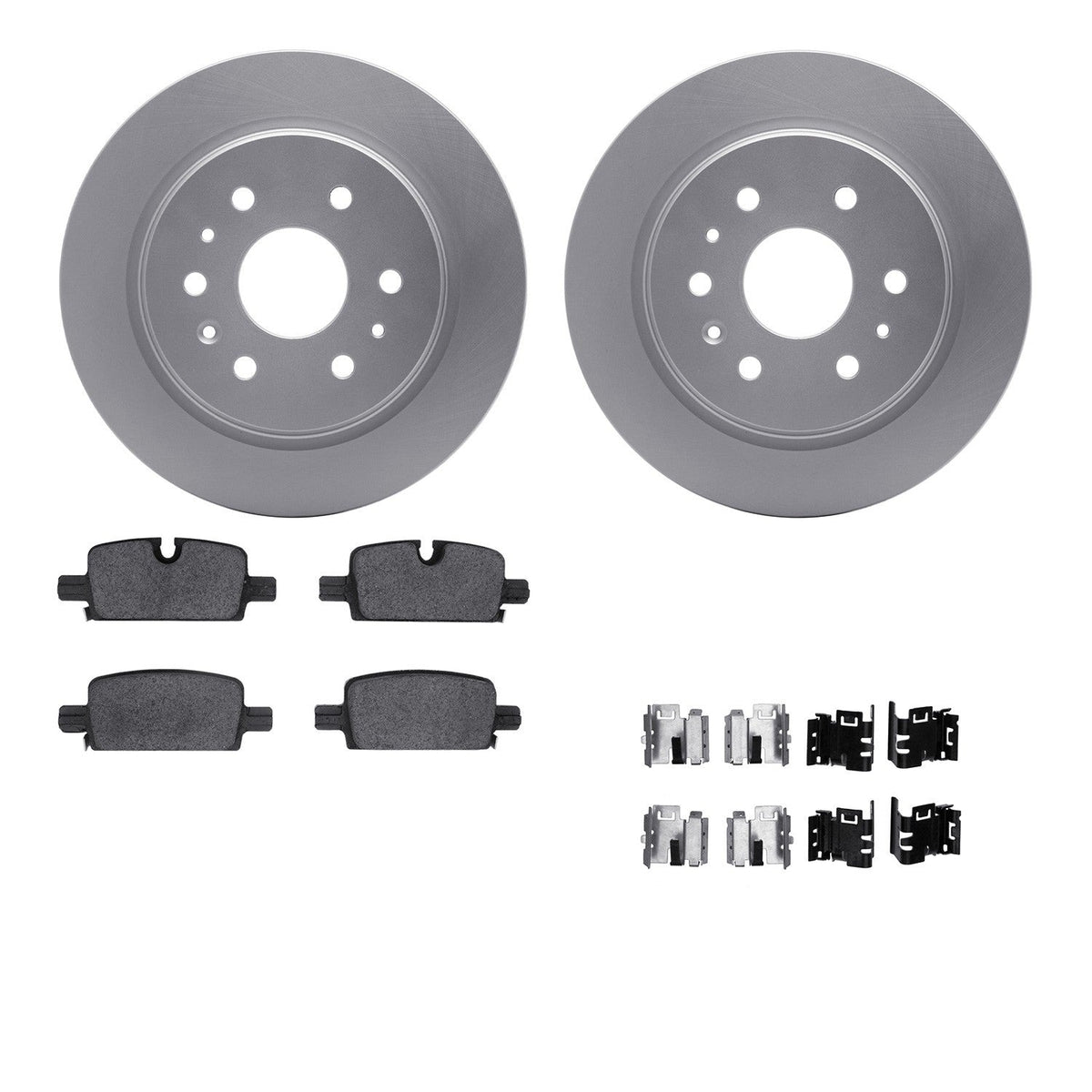 DFC 21-25 Chevrolet Tahoe Rear Geospec Rotors with 5000 Advanced Brake Pads w/Hardware
