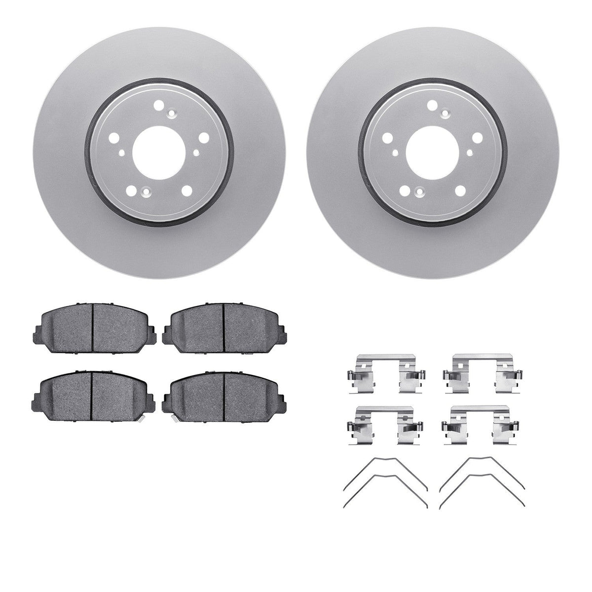 DFC 13-18 Acura RDX Front Geospec Rotors with 5000 Advanced Brake Pads w/Hardware