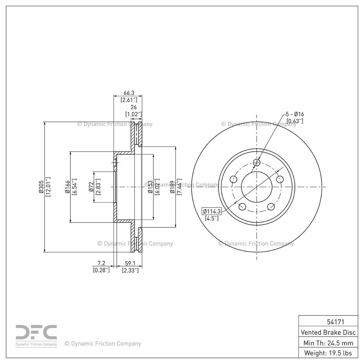 DFC 01-11 Ford Explorer Sport Front GeoSPEC Coated Rotor