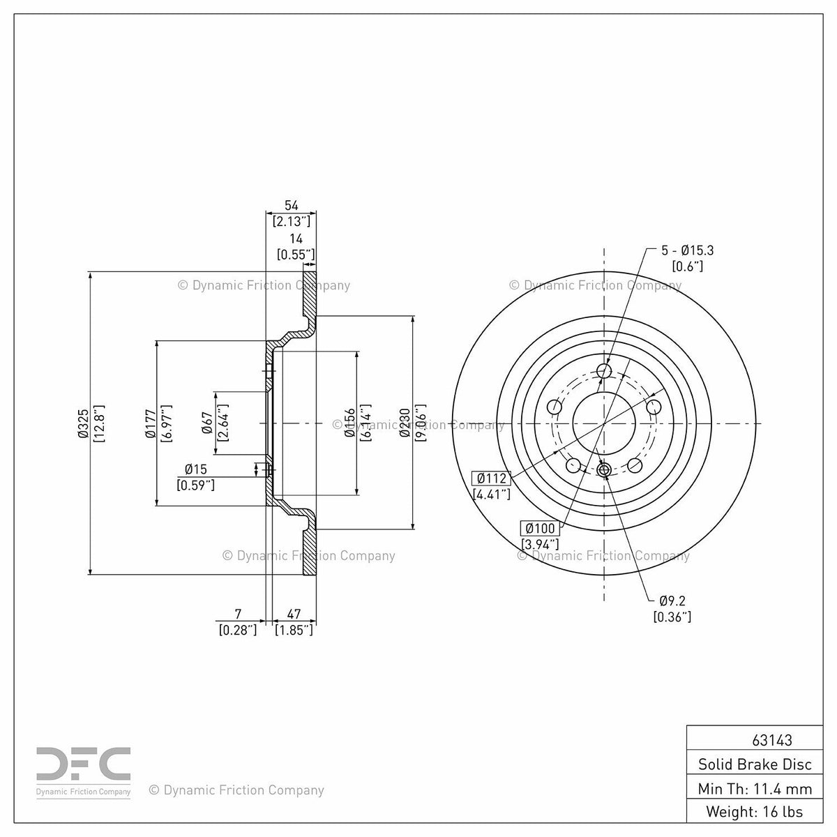 DFC 12-18 Mercedes-Benz ML250 Rear GeoSPEC Coated Rotor
