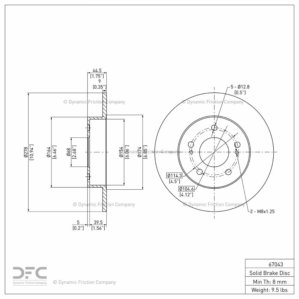 DFC 94-04 Infiniti I35 Rear GeoSPEC Coated Rotor