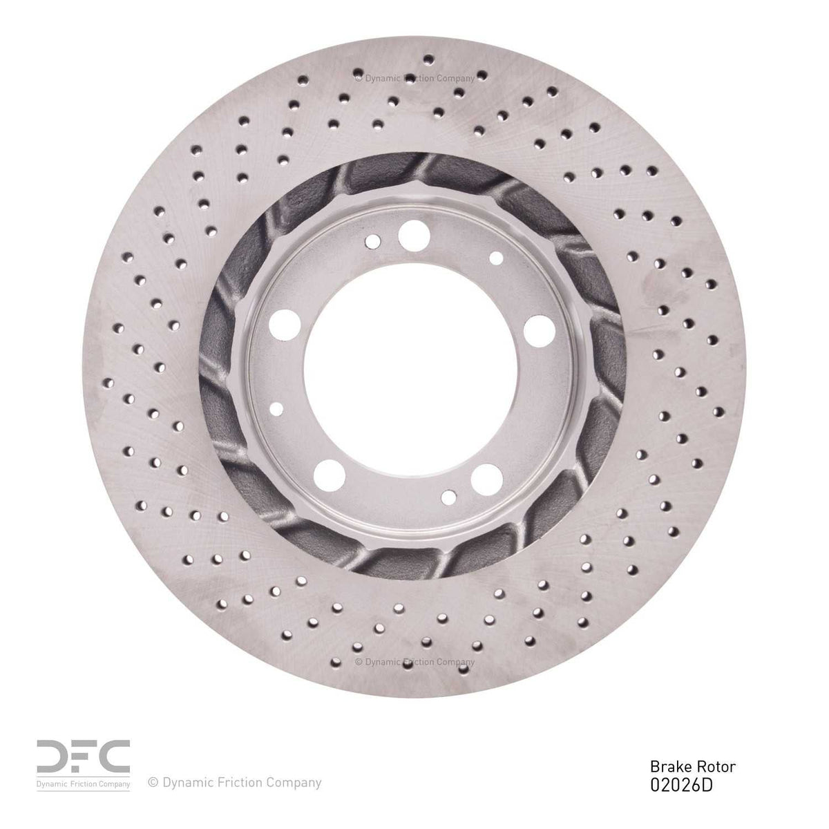 DFC 94-98 Porsche 911 Right Front Drilled Brake Rotor