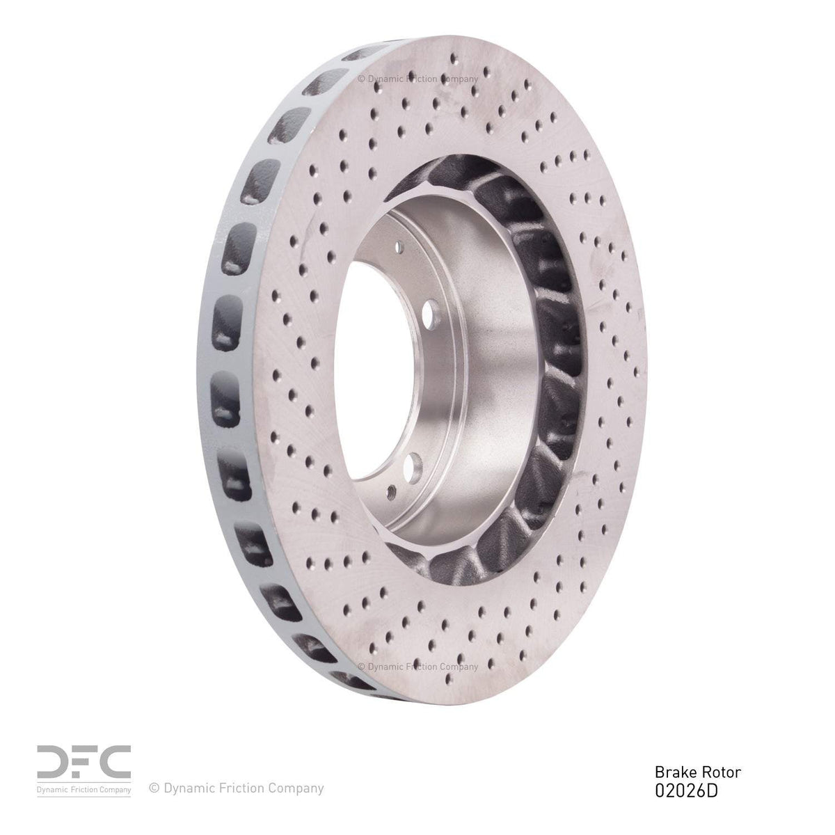 DFC 94-98 Porsche 911 Right Front Drilled Brake Rotor