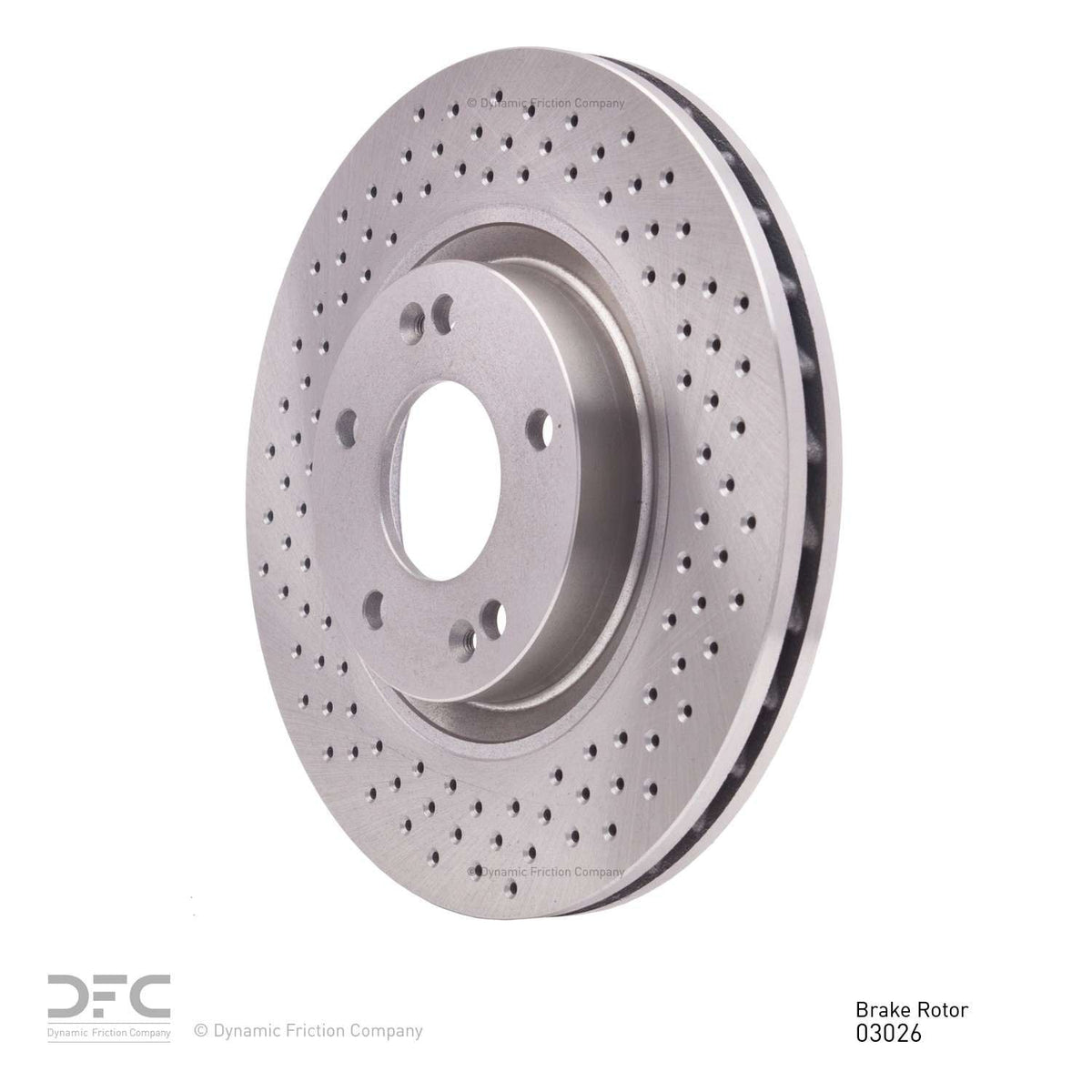 DFC 07-08 Hyundai Tiburon Front Drilled Brake Rotor