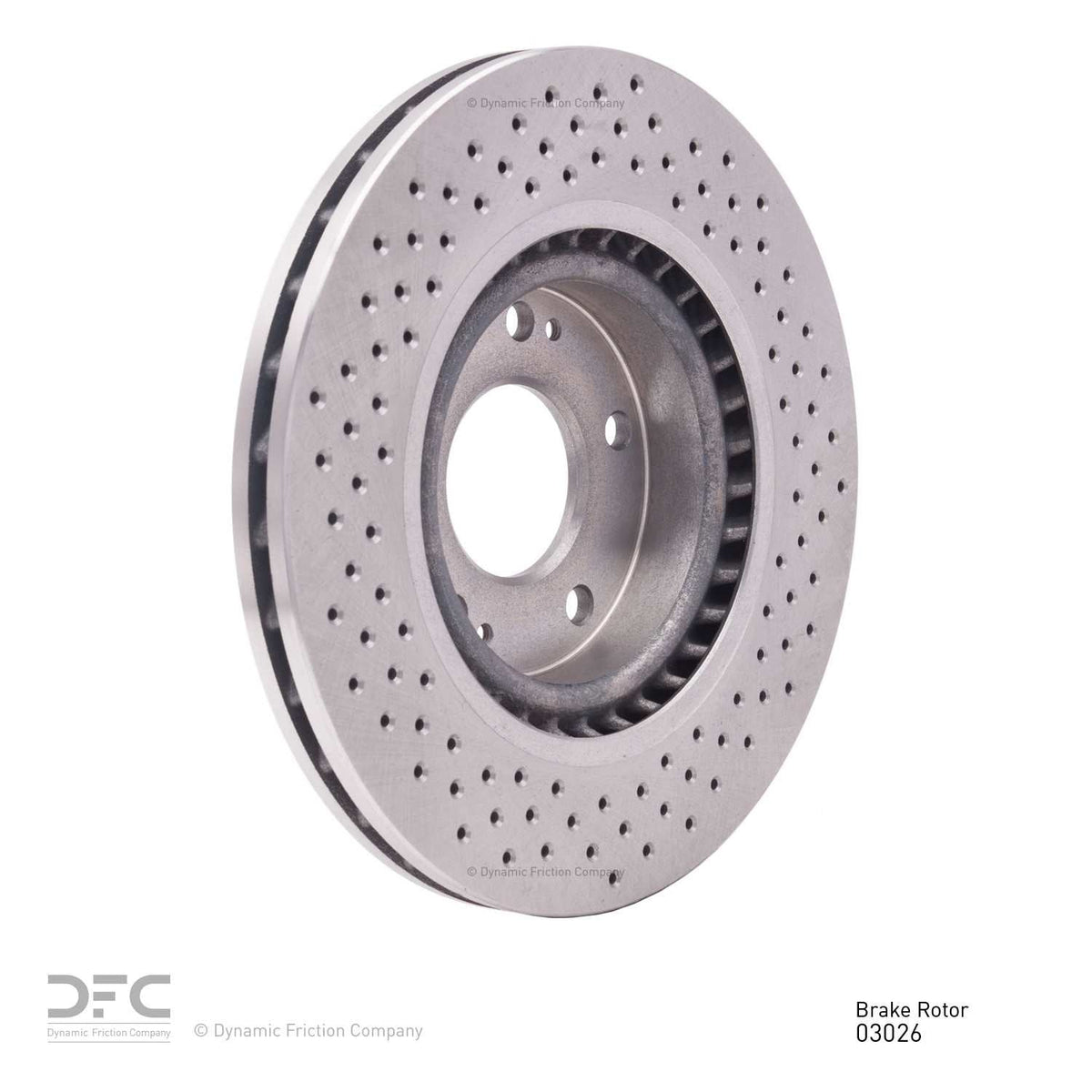 DFC 07-08 Hyundai Tiburon Front Drilled Brake Rotor