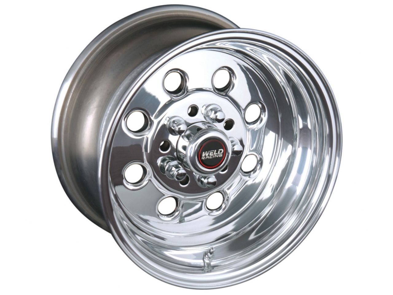Weld Draglite 15x12 / 5x5 BP / +25 Offset / 7.5in BS / 80.77 Bore Polished Wheel - Non-Beadlock