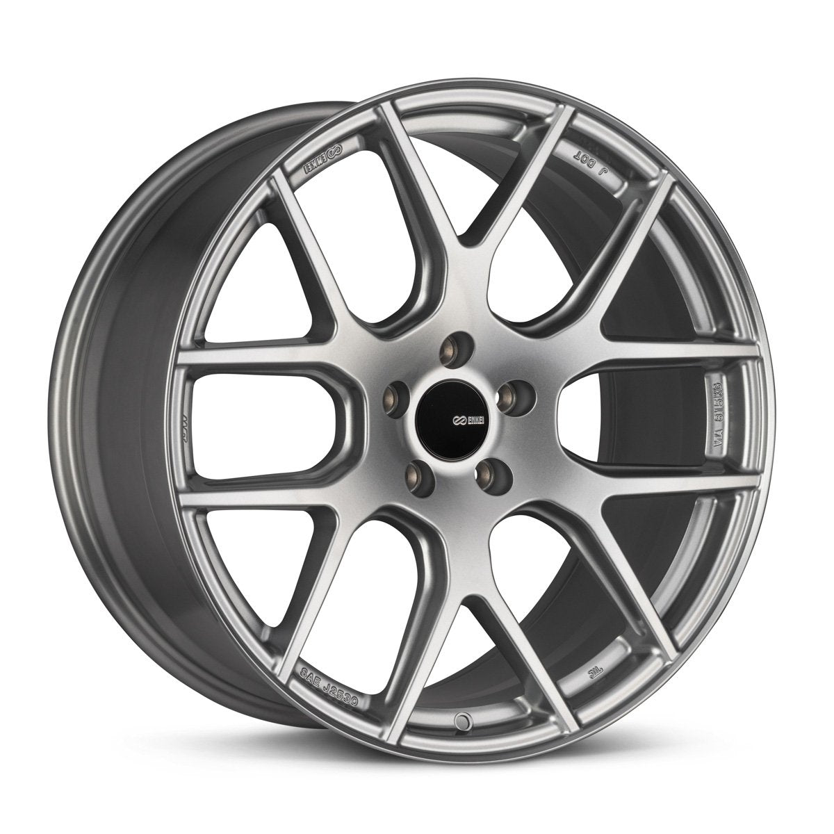 Enkei XM-6 20x8 5x120 40mm Offset 72.6mm Bore Storm Gray Wheel