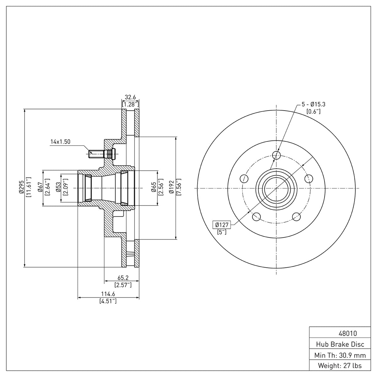 R1 1988-1994 Chevrolet C1500 Front Brake Rotor