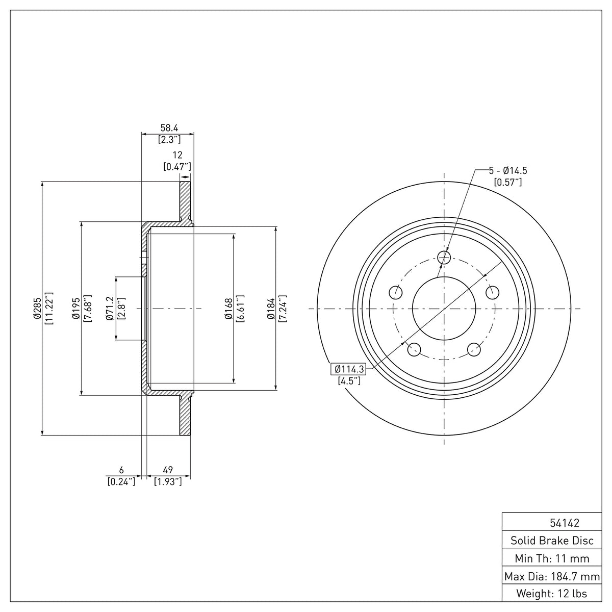 R1 1995-2002 Ford Explorer Rear Brake Rotor