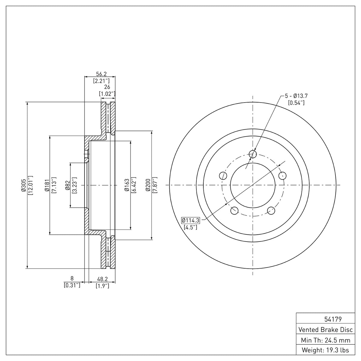 R1 2002-2005 Ford Explorer Front Brake Rotor