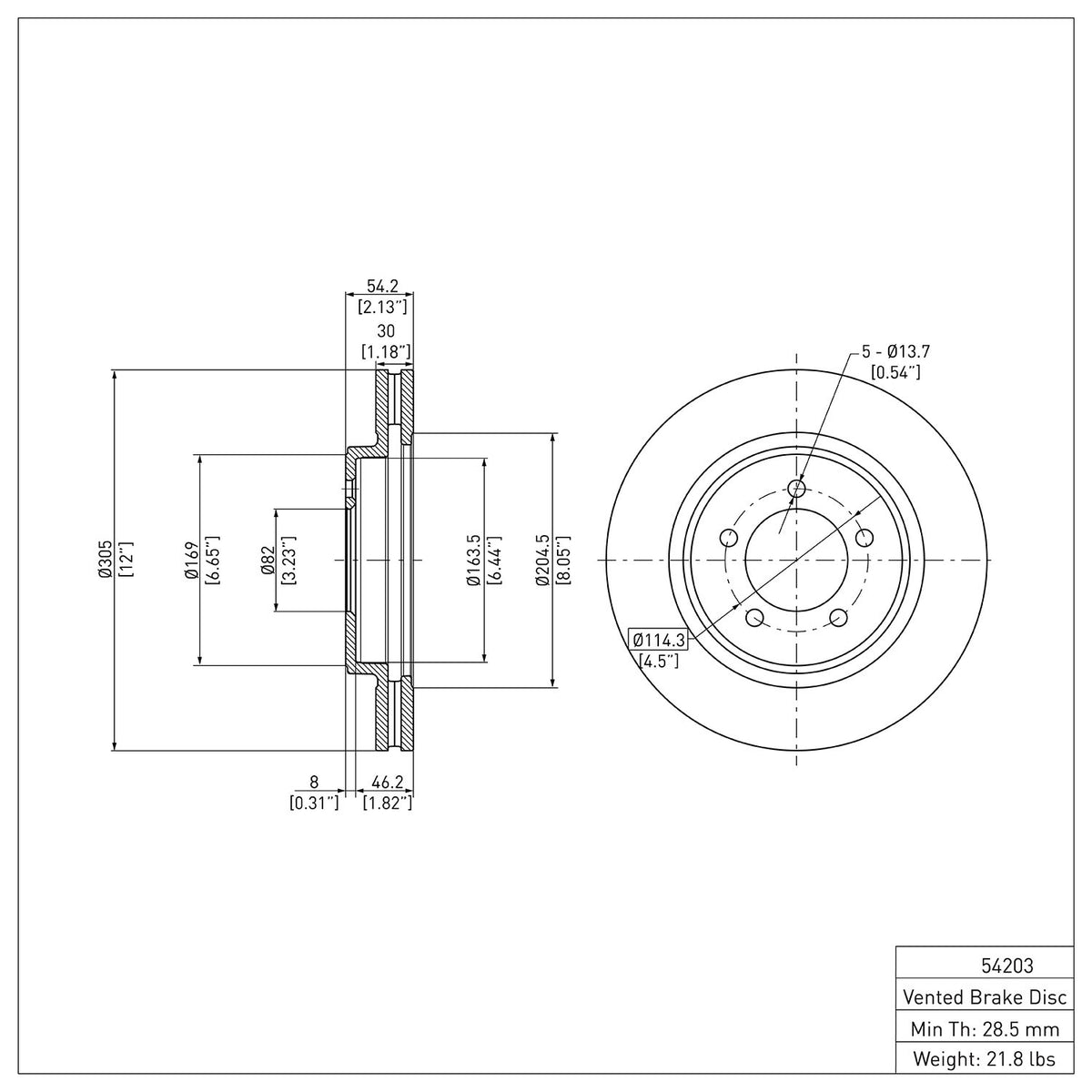 R1 2006-2010 Ford Explorer Sport Trac Front Brake Rotor