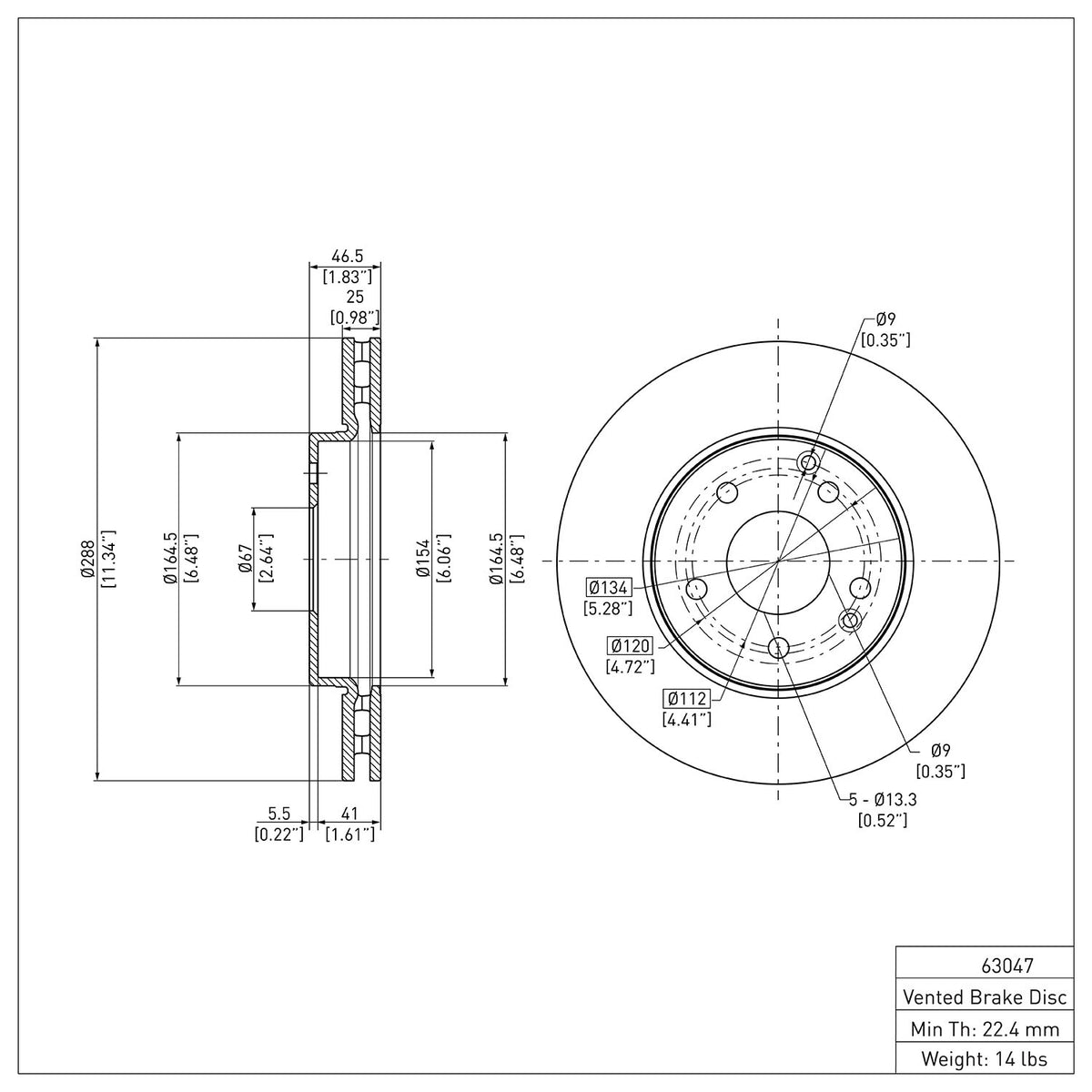 R1 1996-2015 Mercedes-Benz C240 Front Brake Rotor