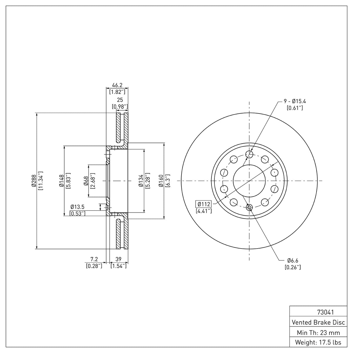R1 1992-2008 Audi A4 (USA/Canada) Front Brake Rotor