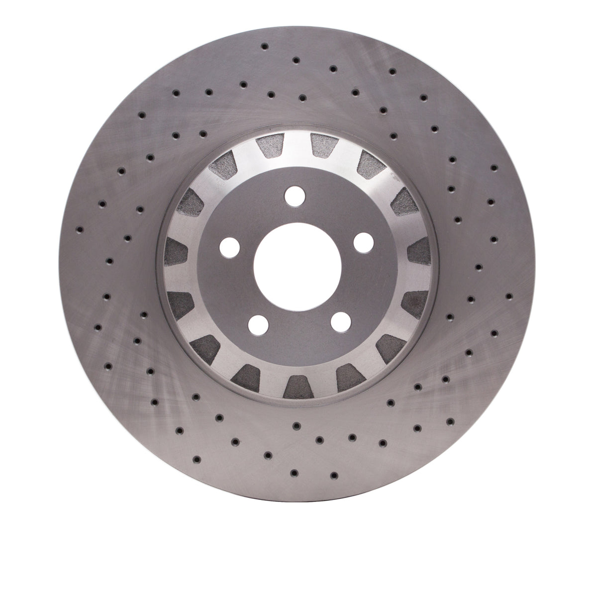R1 2016-2018 Ford Mustang Left Front Brake Rotor - Drilled