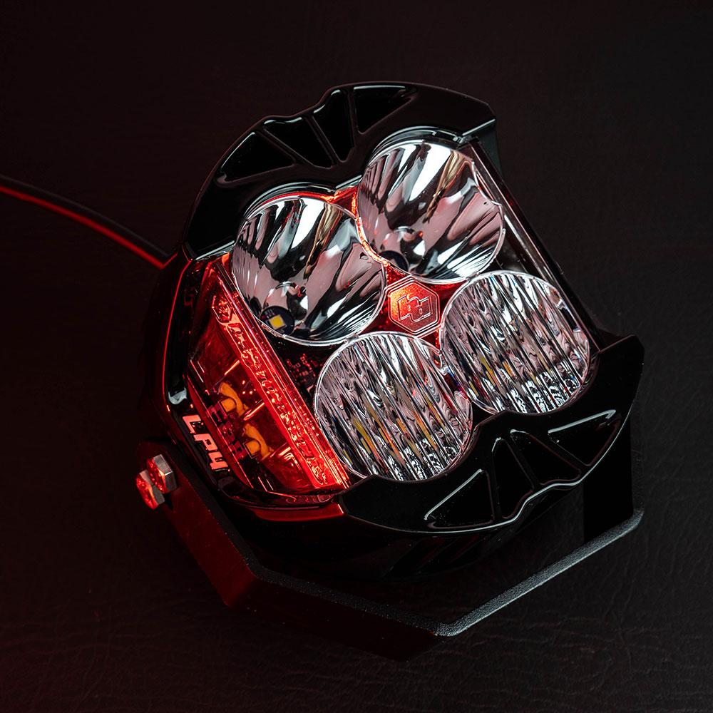 Baja Designs LP4 Pro Driving/Combo LED - Red Backlight (Pair)
