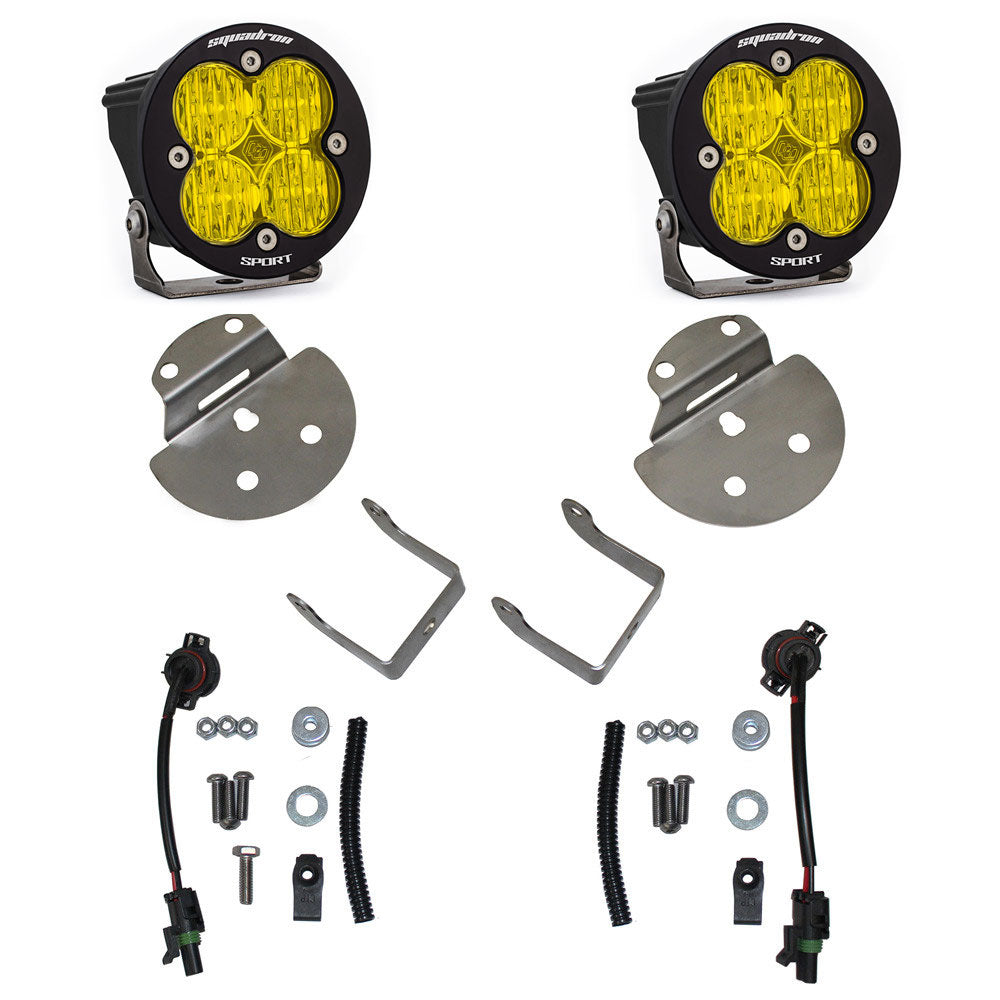 Baja Designs 15-19 Chevrolet Colorado / Silverado 2500HD/3500HD Squadron Sport Fog Pocket Kit