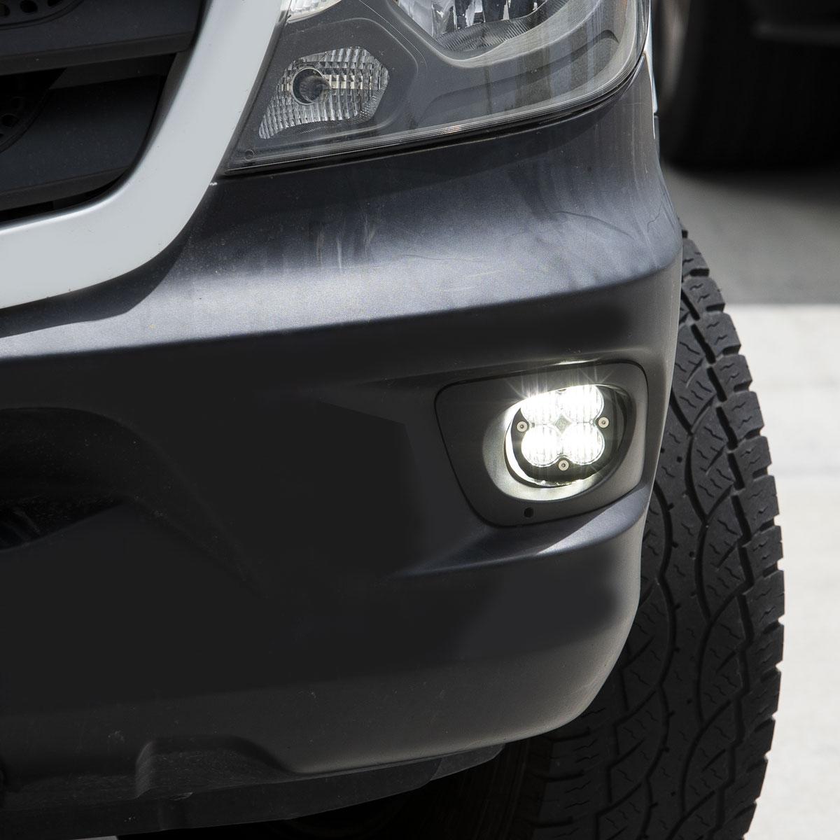 Baja Designs 14-18 Mercedes Sprinter Van Squadron Sport Fog Pocket Light Kit - Clear