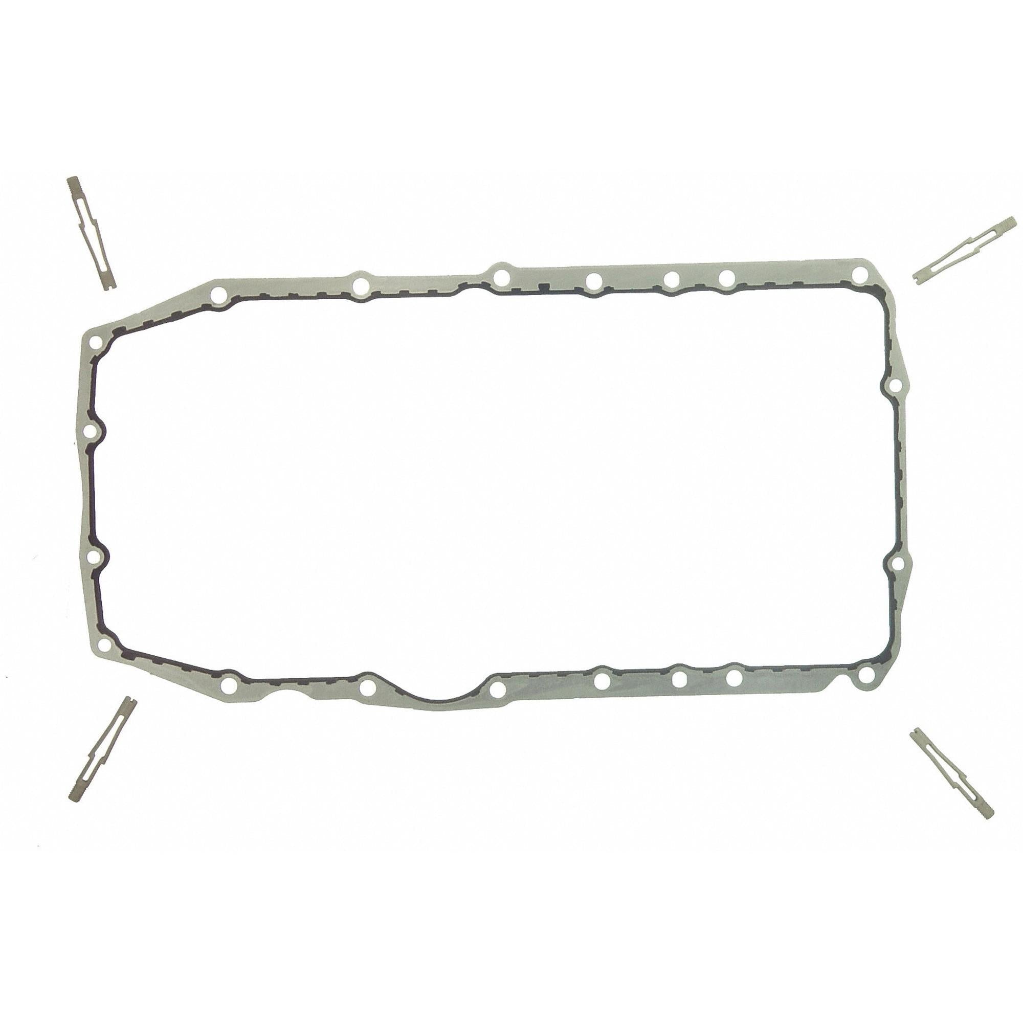 Fel-Pro Oil Pan SnapUps Included for OS 30597 R Engine Oil Pan Gasket Set PermaDry molded rubber