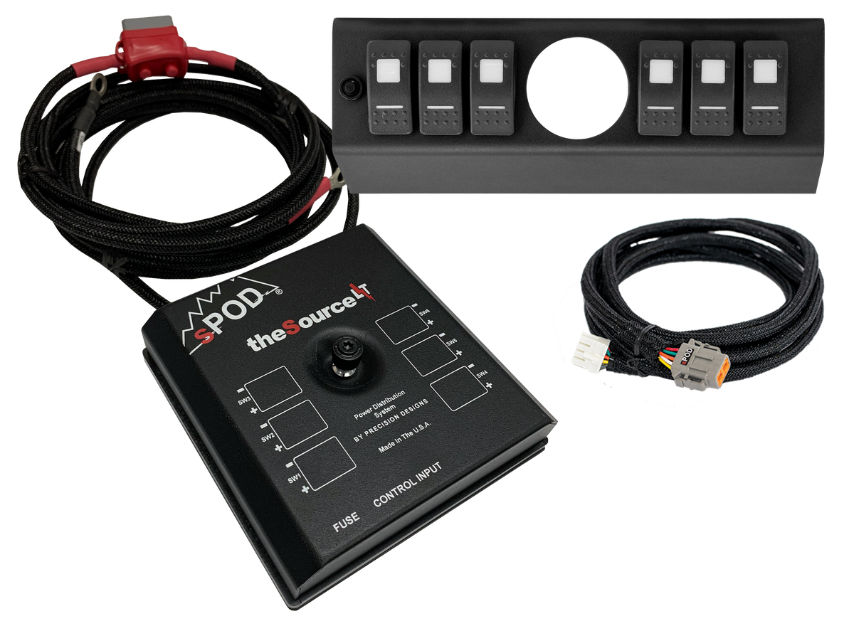 Spod Spod 09-18 Jeep Wrangler JK SourceLT Green LED Switch Panel w/ 2-1/16in Opening