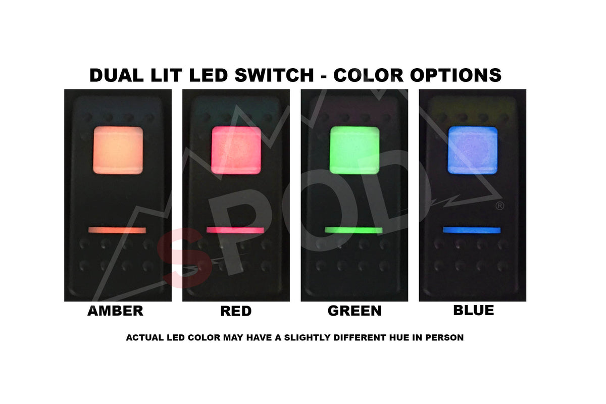 Spod 09-18 Jeep Wrangler JK SourceLT Red LED Switch Panel w/ 2 1/16in Opening