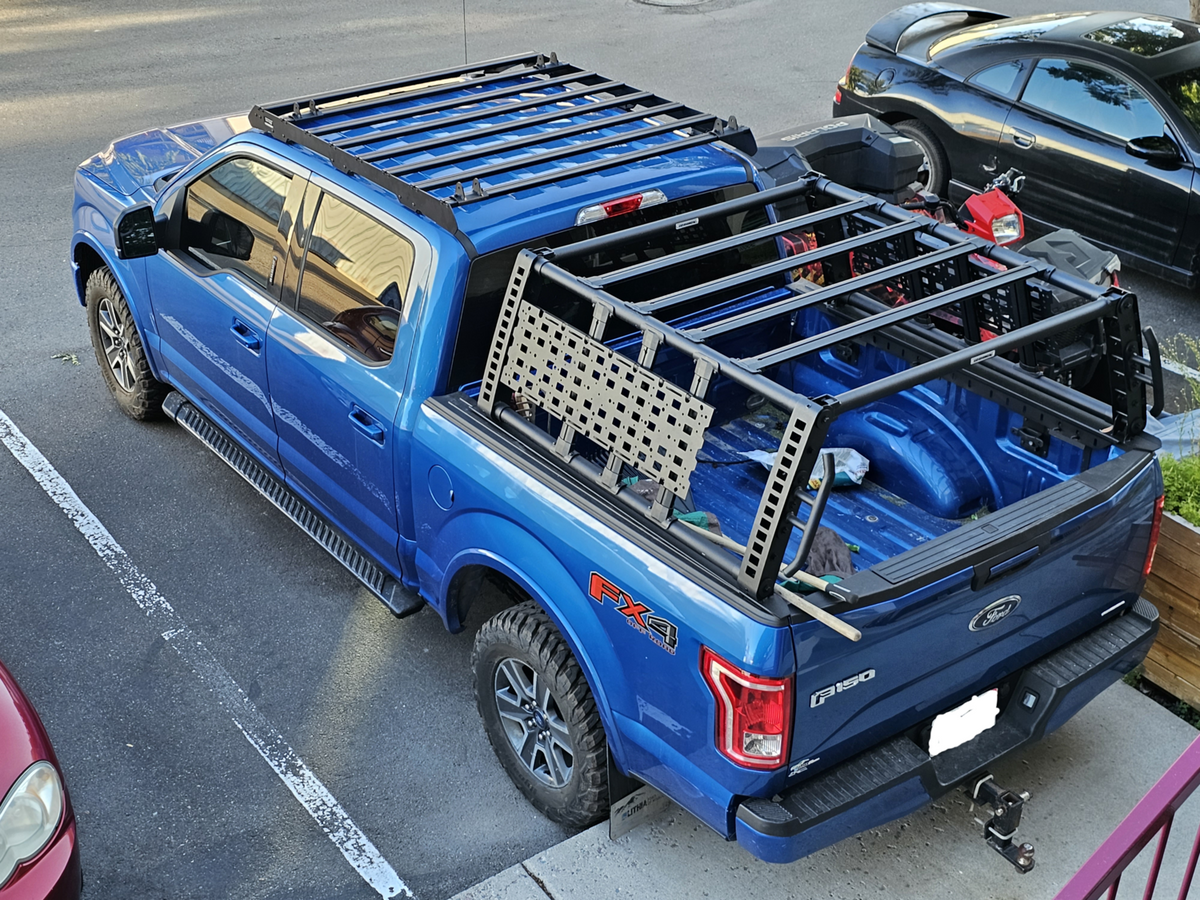 Go Rhino XRS Overland Xtreme Rack for Full Size Trucks - Tex. Blk