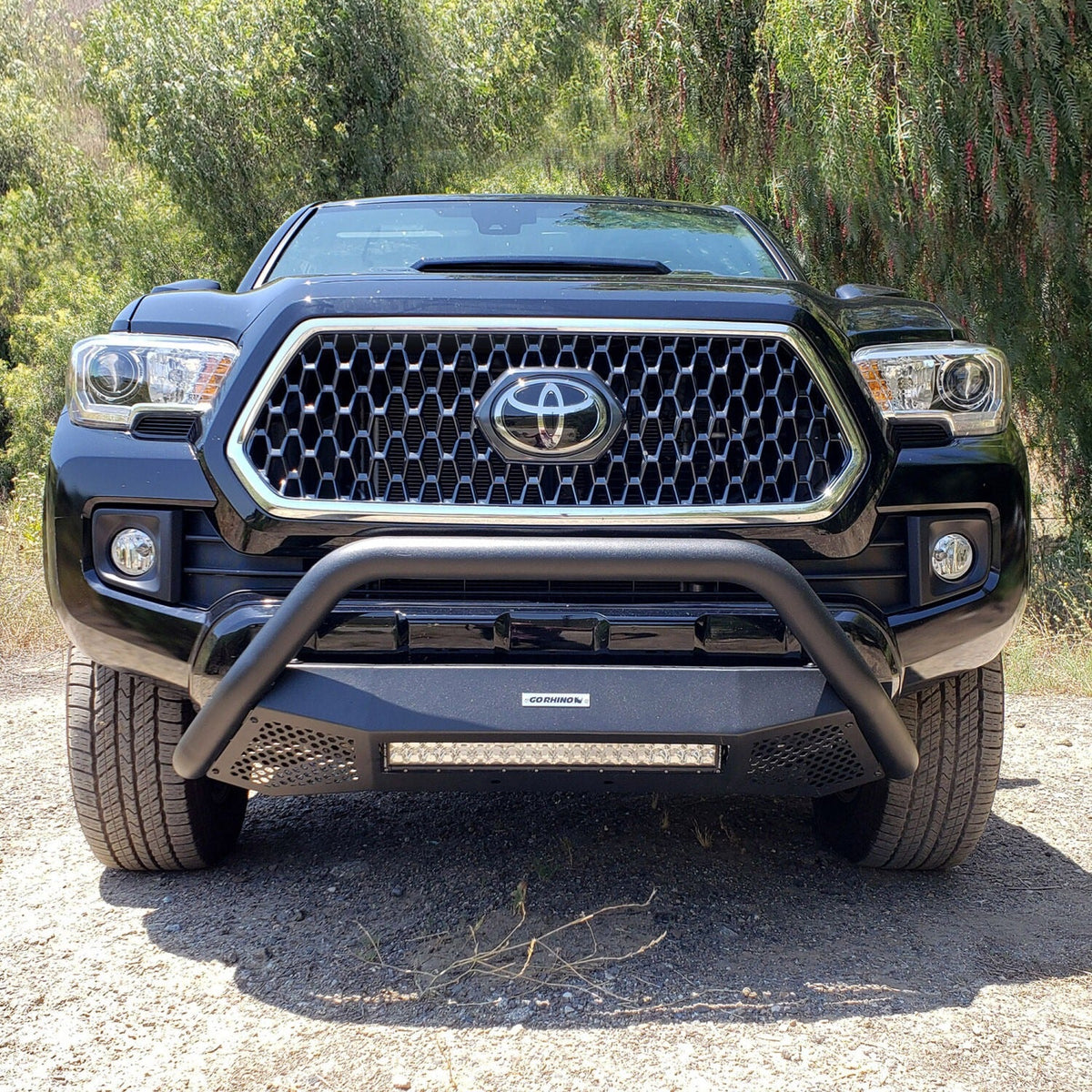 Go Rhino 16-22 Toyota Tacoma RC4 LR Complete Kit (Guard + Brackets) - Tex. Blk