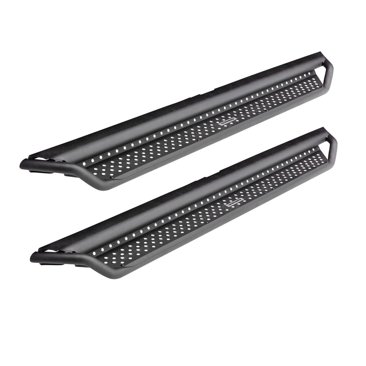 Go Rhino 15-23 Ford F150 / 17-24 F250 SD Dominator Extreme D1 Side Steps w/ Bracket - Tex Blk - 52in