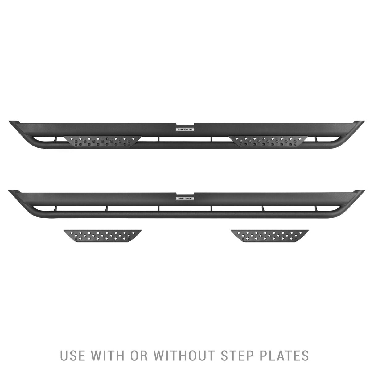 Go Rhino 2024 Toyota Tacoma Double Cab Dominator Xtreme DT SideSteps w/ Brackets - Texture Black