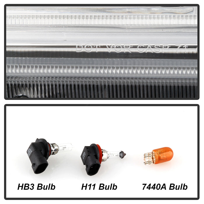 xTune 16-18 Honda Accord Passenger Side Halogen Headlight - OE Right HD-JH-HA16-4D-H-OE-R