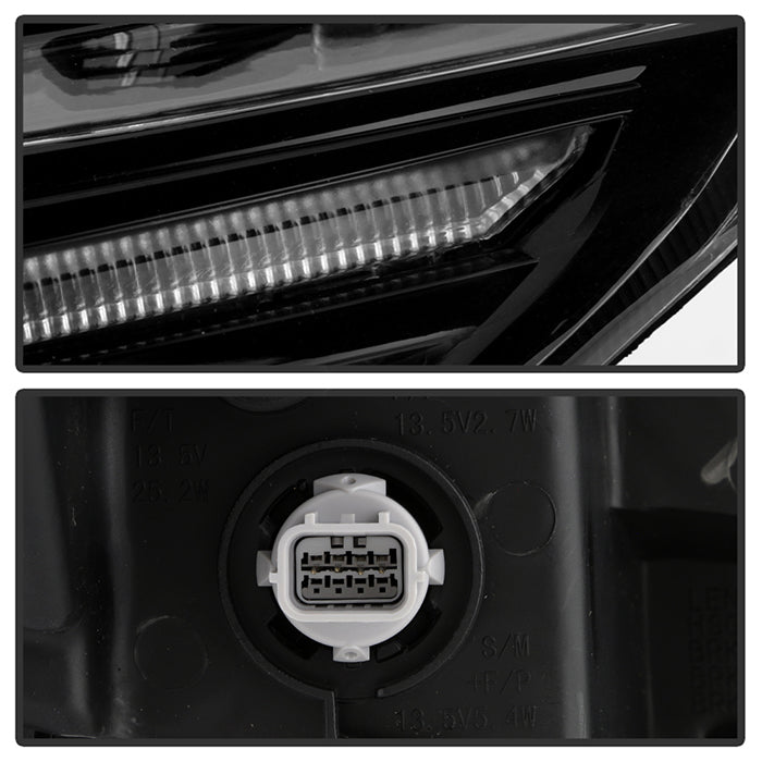 xTune Honda CRV Driver Side Halogen w/ LED DRL Headlight - OEM Left (HD-JH-HCRV17-OE-L)