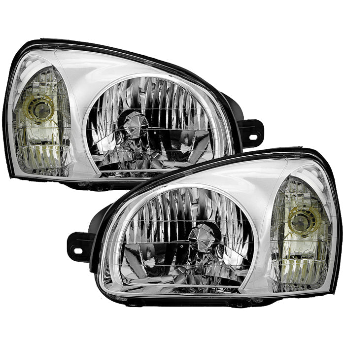 Spyder 01-03 Hyundai Santa Fe OEM Style Headlights - Chrome (HD-JH-HYSAF01-C)